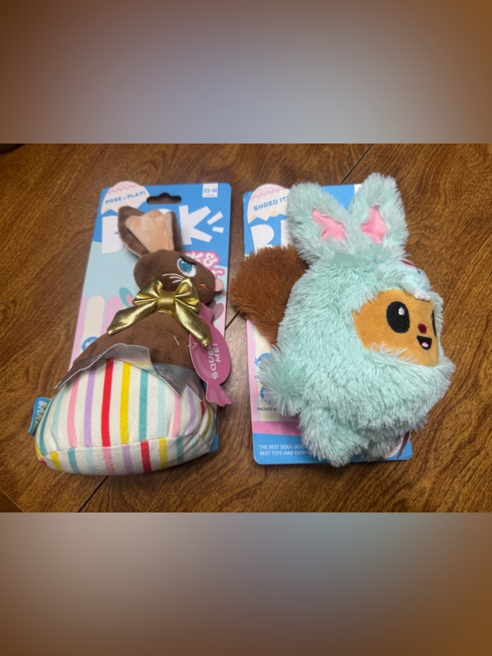 2 Bark Box Plush Dog Toys! Brand new!